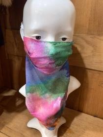 Rainbow scarf mask
