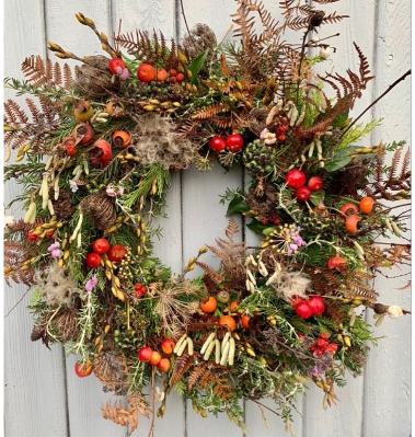 Autumn Gatherings wreath workshop