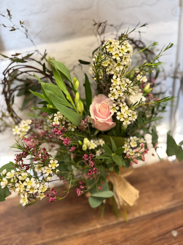 willow heart hand tied