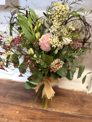 willow heart hand tied