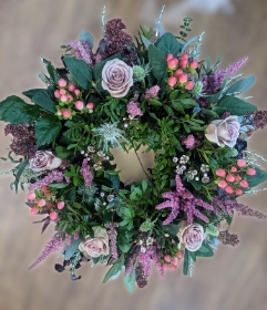 Rustic Rose Wreath