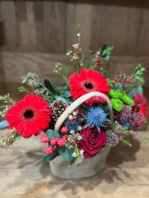 Festive hessian bag