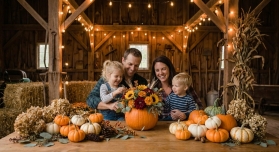 Parent & Child pumpkin flower workshop